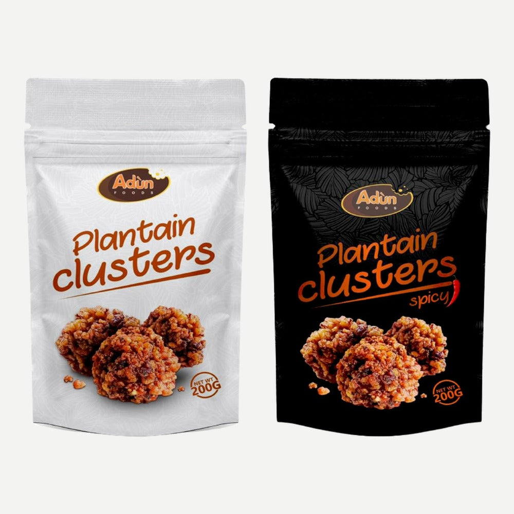 Adún Plantain Clusters bags, 200 g each
